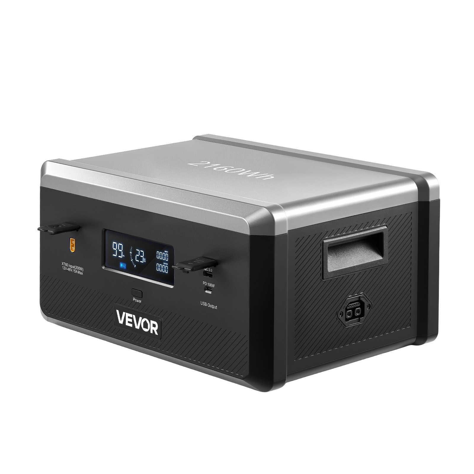 VEVOR Extra Battery for Portable Power Station 2160Wh LiFePO4 Expansion Battery