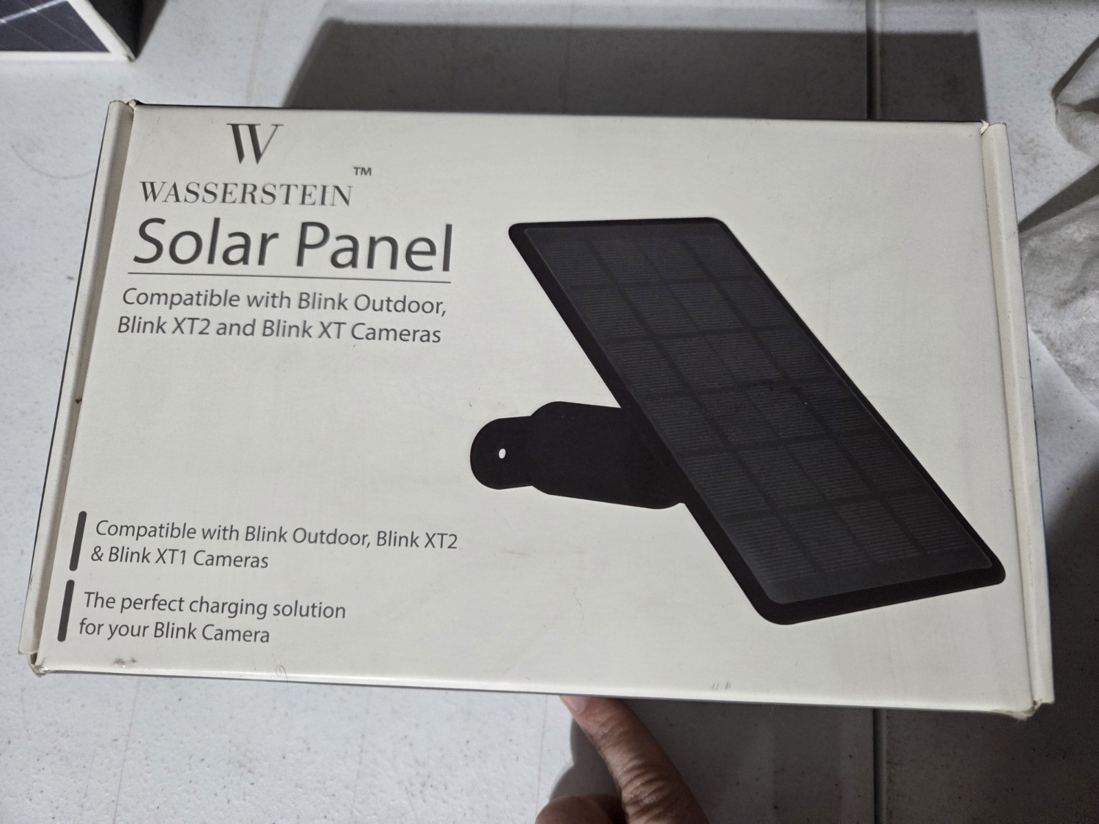 Wasserstein Solar Panel For Blink Outdoor, Blink XT2 And XT1 BLACK