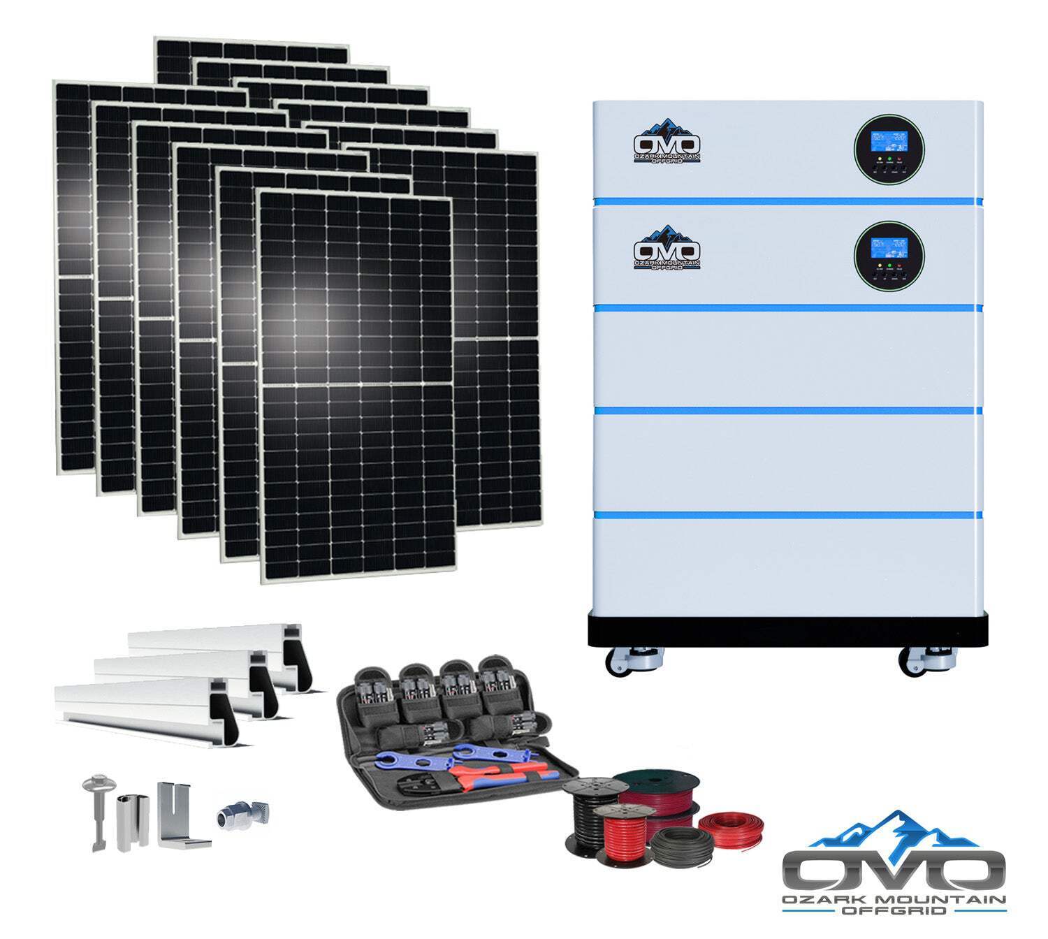 6KW OMO All-In-One Customizable Stacking Inverter/Battery System 120/240 11000W