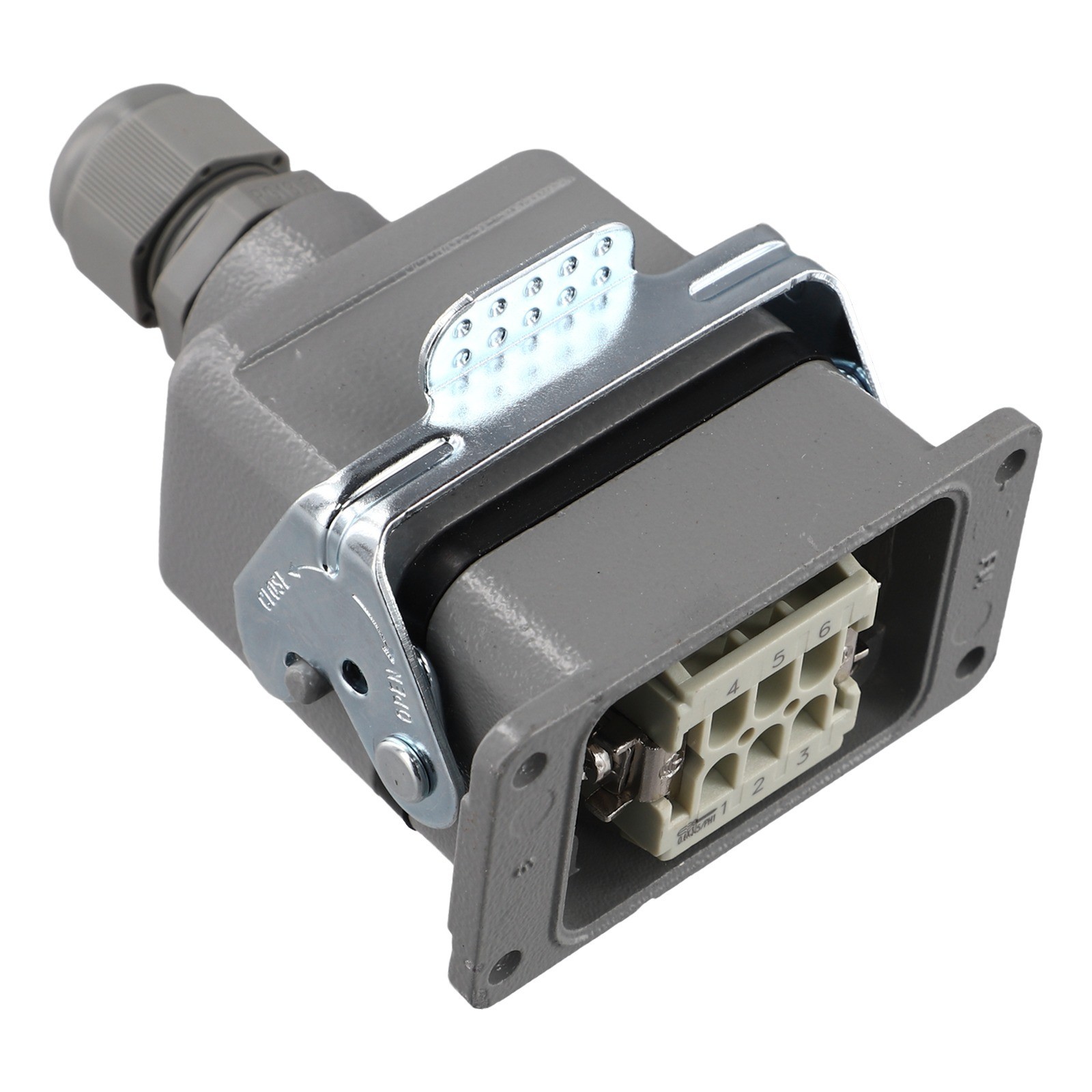 Reliable 6 Pin Industrial Rectangular Connector Resistant to Extreme Conditions