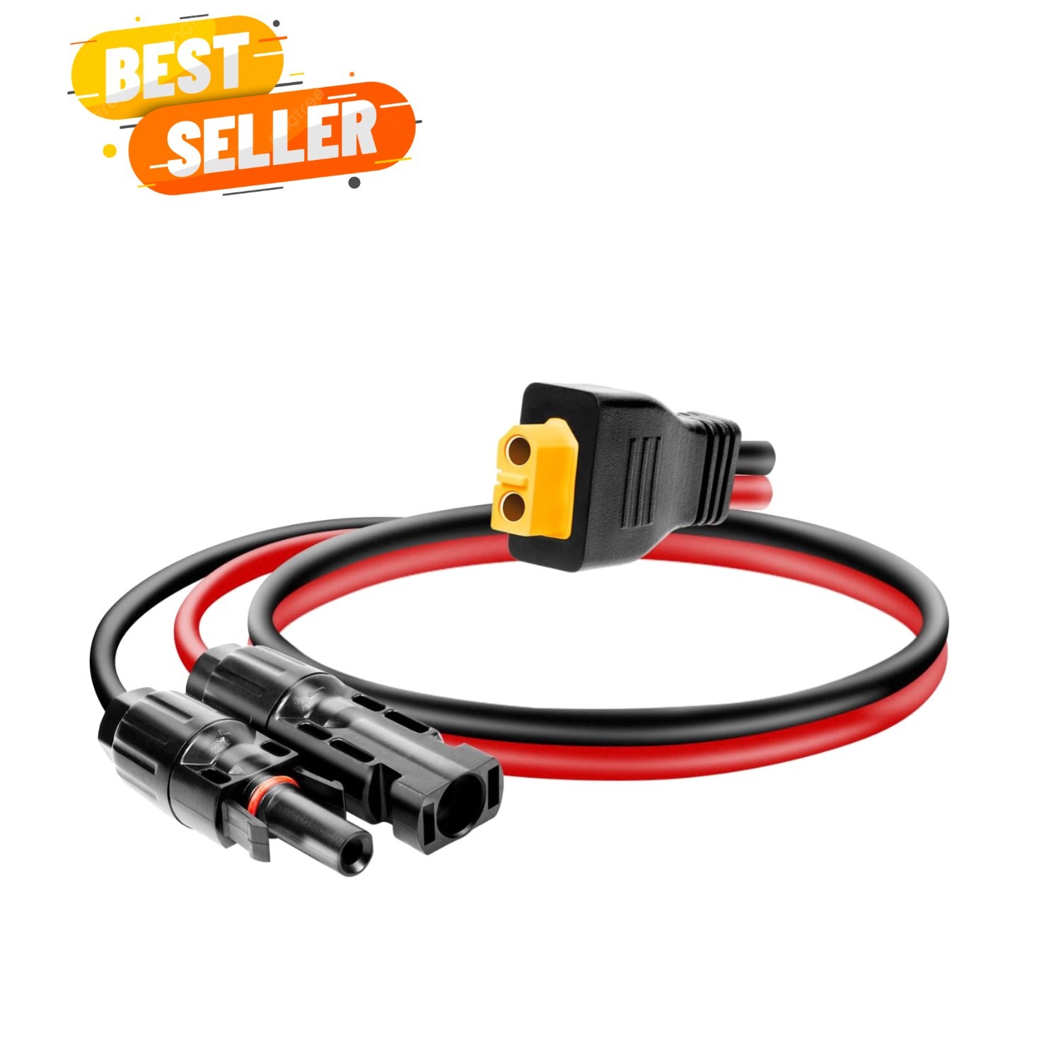 Solar Panel Connector to XT60 Connector Cable 1FT, 10AWG Solar to XT60 Charge…