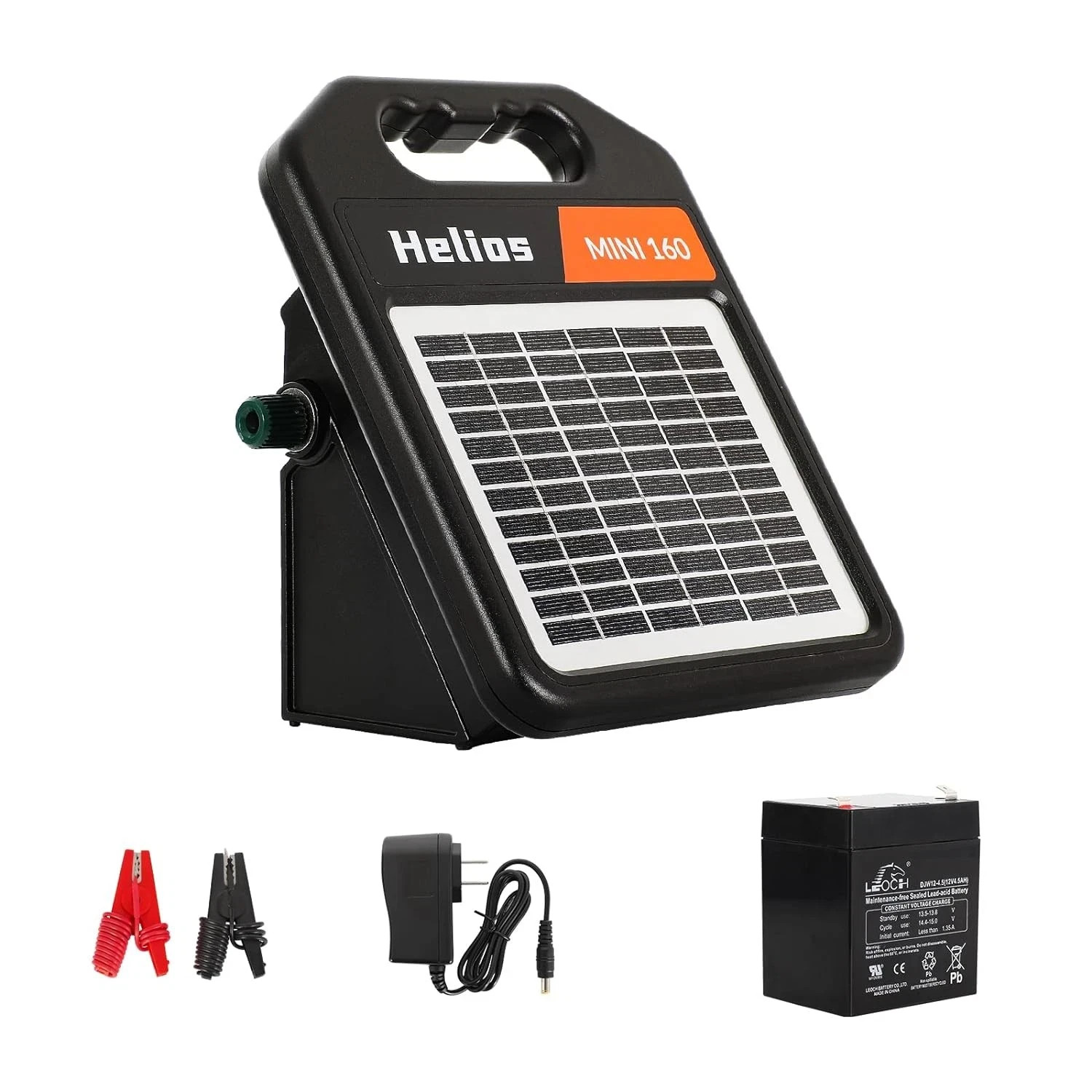 MINI160 10 Miles Portable Solar Electric Fence Charger MINI160-Rear switch