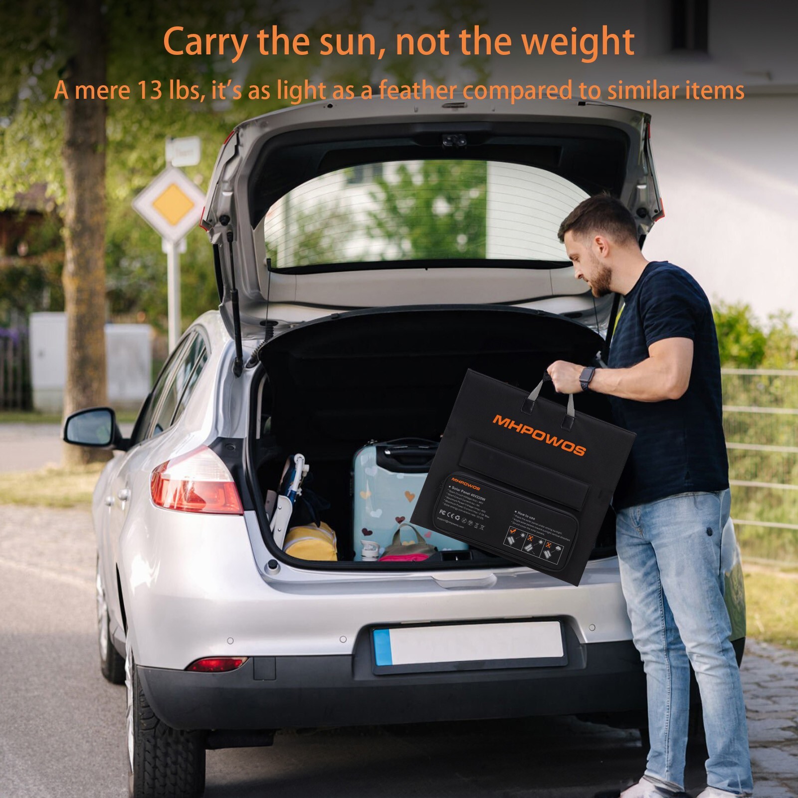 220 watt Solar Panel 40v Folding Solar Panel Camping 11ft Extension Cable Kits