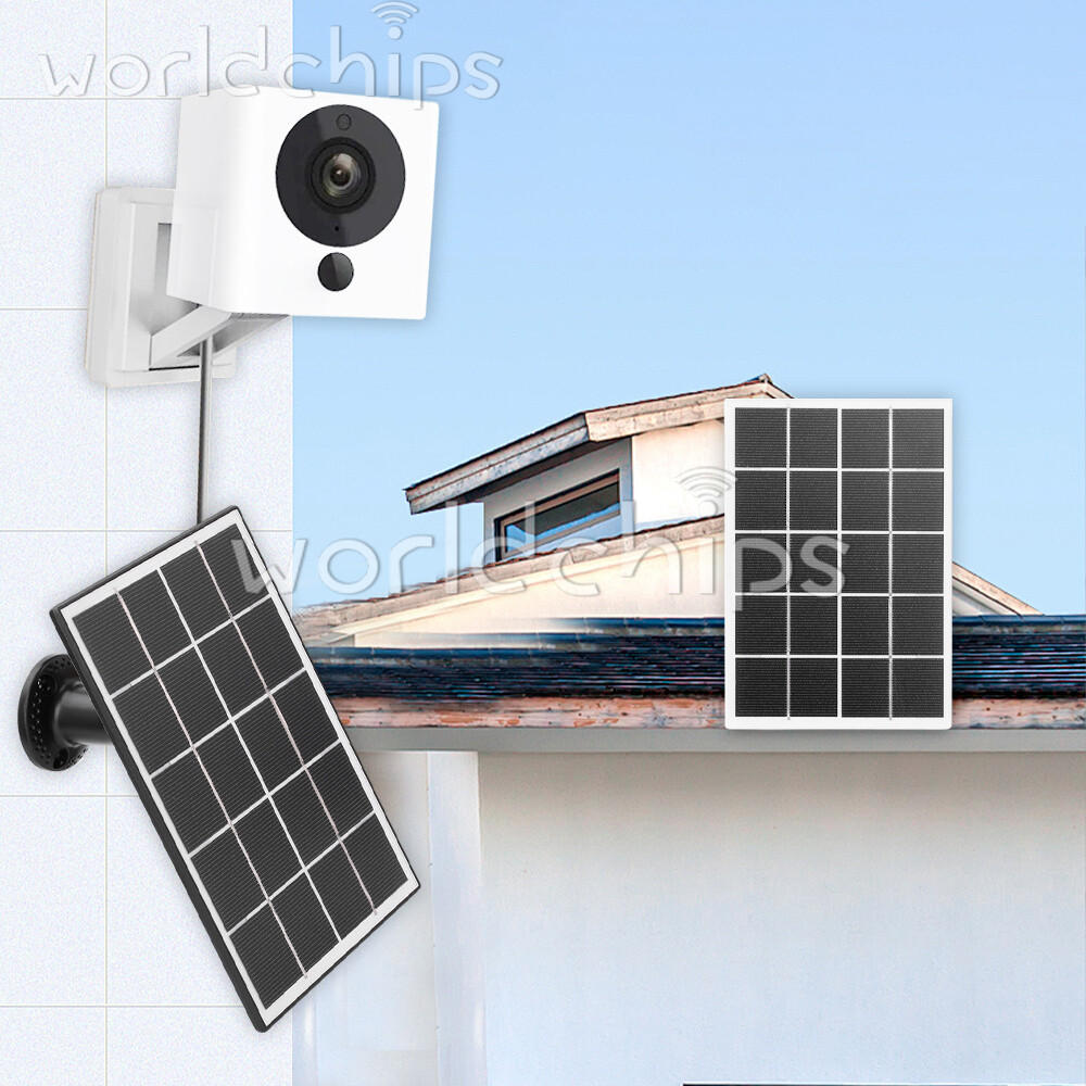 8W 5V Microcrystal Solar Panel + Mounting Bracket For Security Camera Water Pump