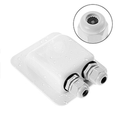 Double Dual Cable Entry Housing Gland For RV Roof Boat Solar Panel Waterproof