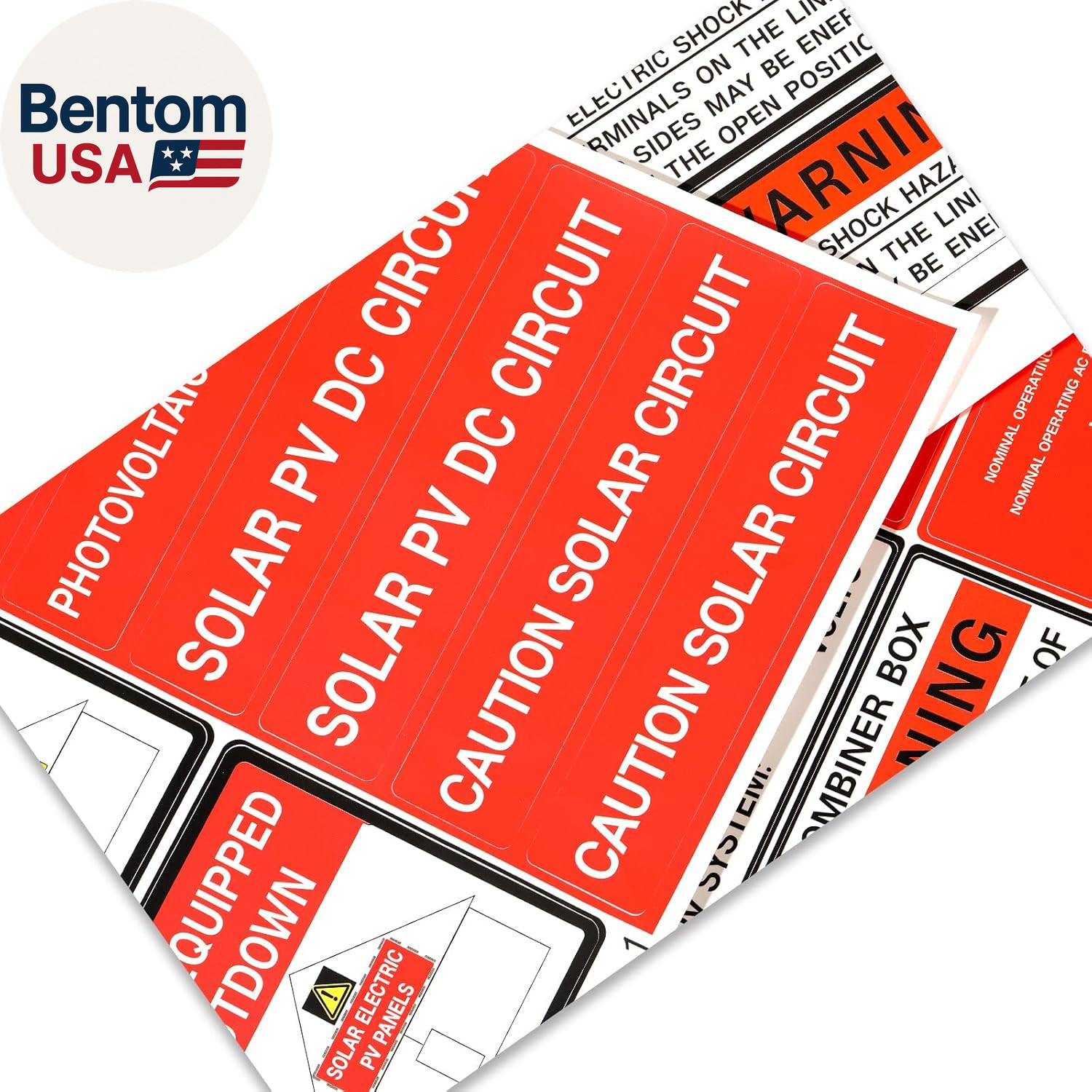 Photovoltaic Solar System Installer Label Kit | 2020 | 2017 Code | Electrical Pa
