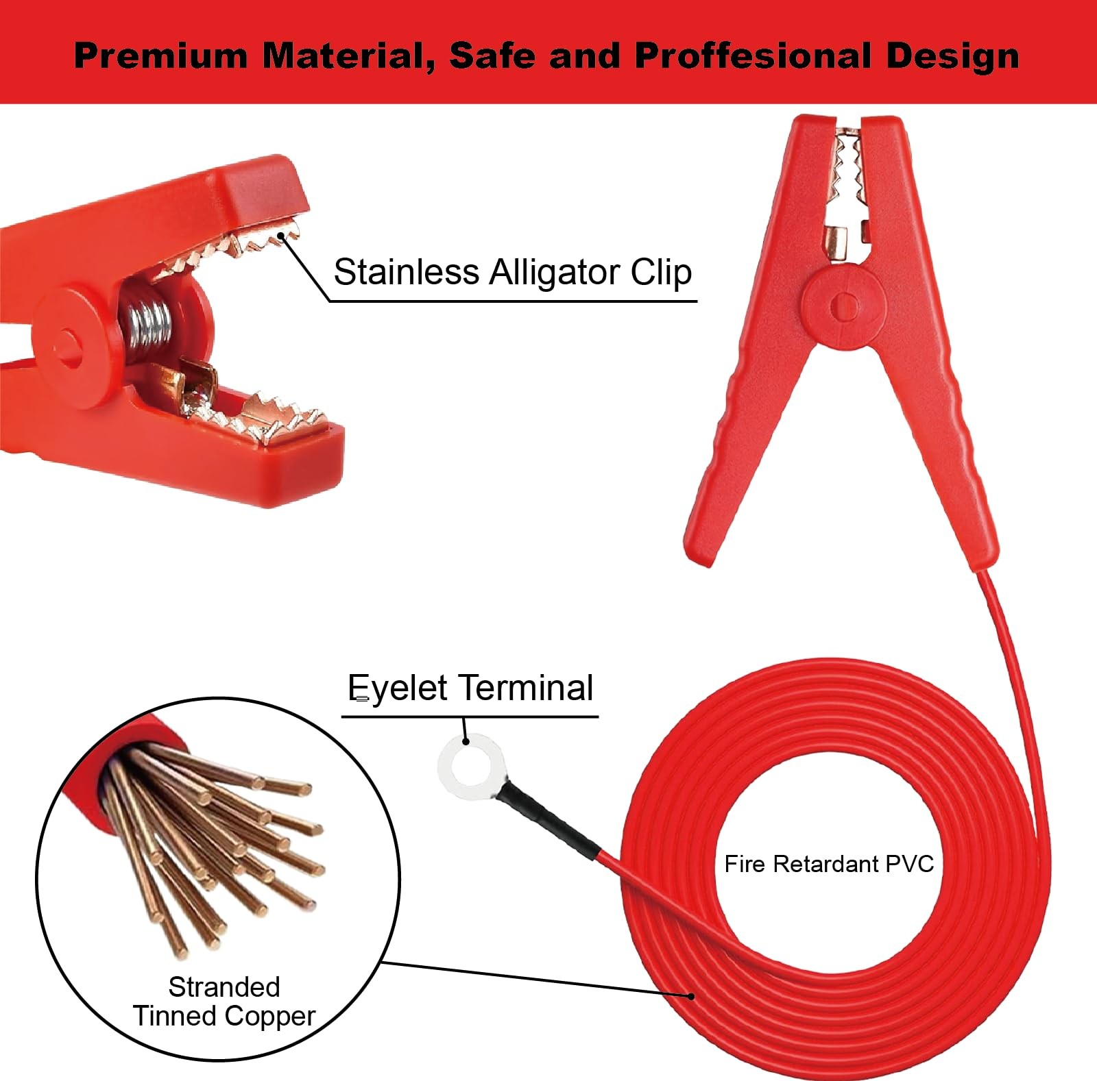 Fence Jumper Cables with Crocodile Clips, Fencing System Wire Connect and Fen…