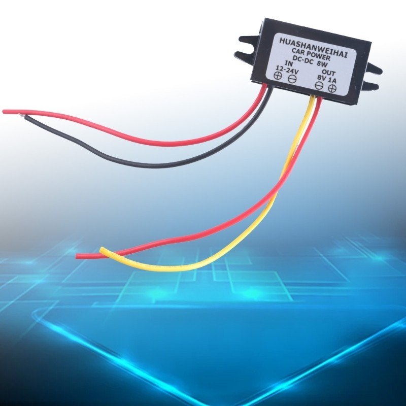 Buckk Converters 12V 24V to 8V 1A Step Down Voltages Reducers Powers Supply