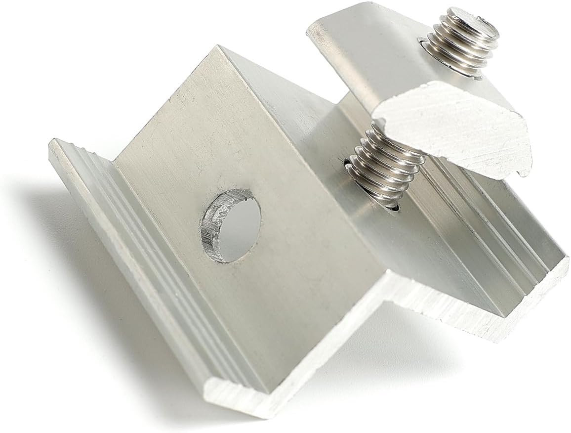 Solar Panel Mounting Brackets Mid and End Clamps and Rails Kit for Roofing Solar