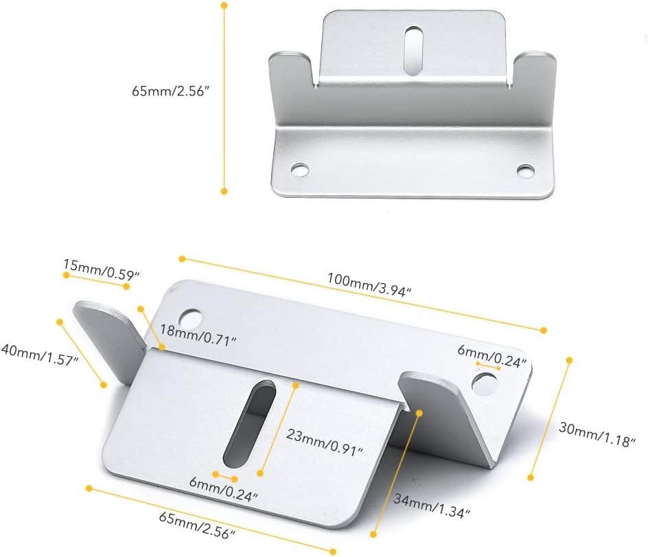Set of 4 Lightweight Z Brackets – Ideal for Solar Panels on Irregular Surfaces