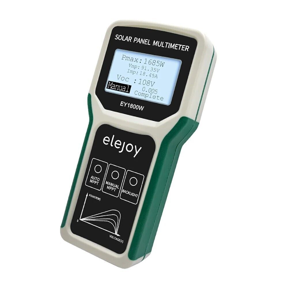 Solar Panel MPPT Tester Multimeter Photovoltaic Panel Power Meter 1800W