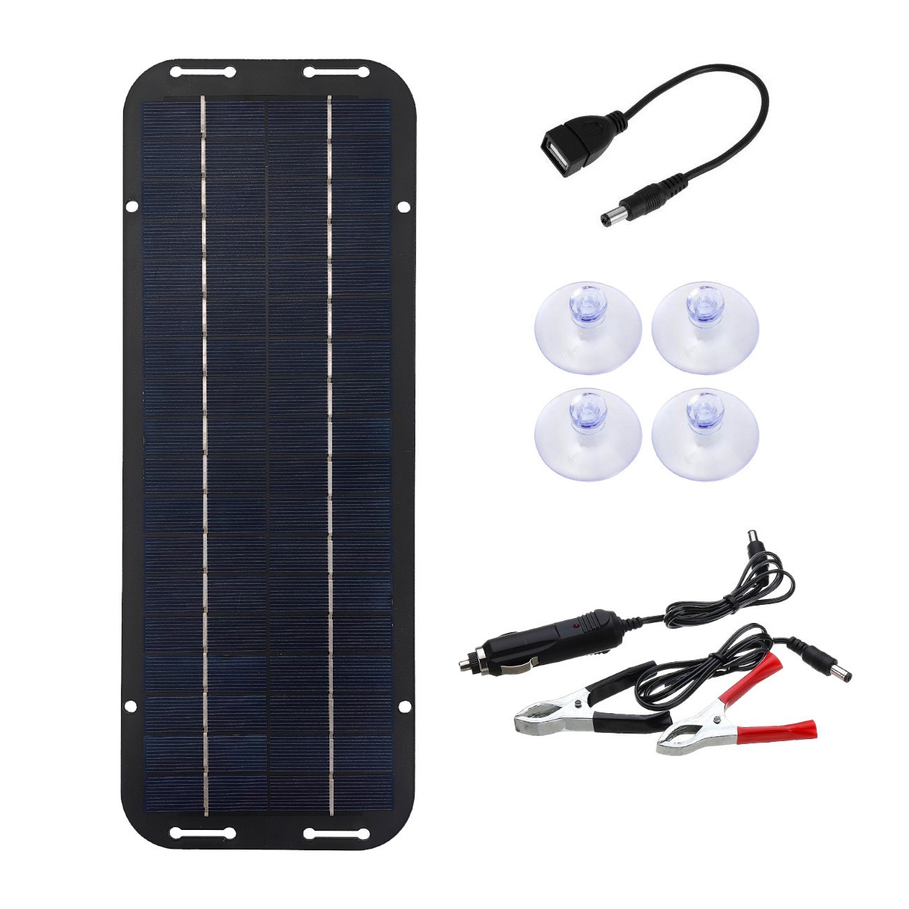 30W Solar Panel Kit 12 Volt Trickle Battery Charger For Car Van Caravan Boat RV