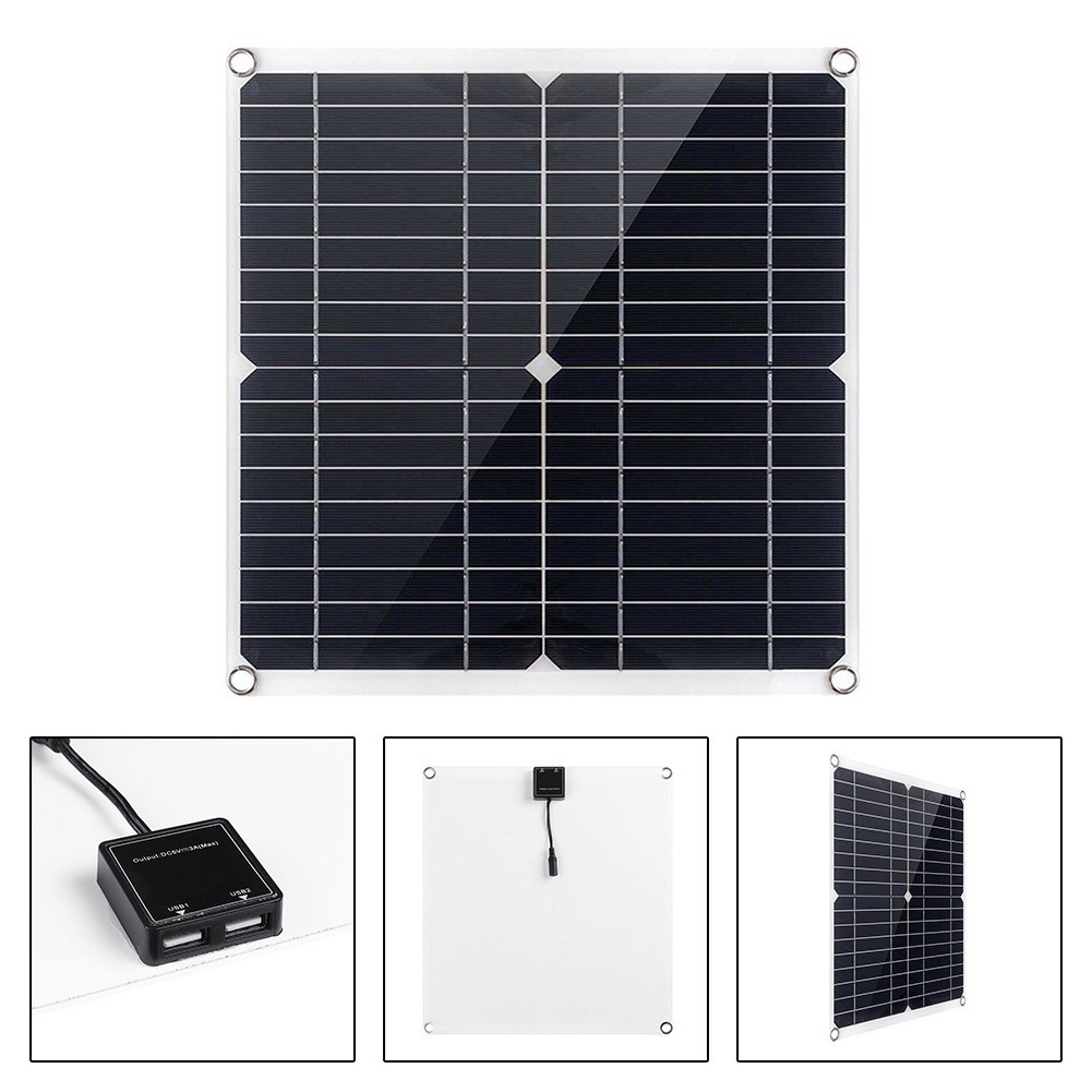 Dual USB Solar Panel 18V Solar Panel Environmentally Friendly PET Film