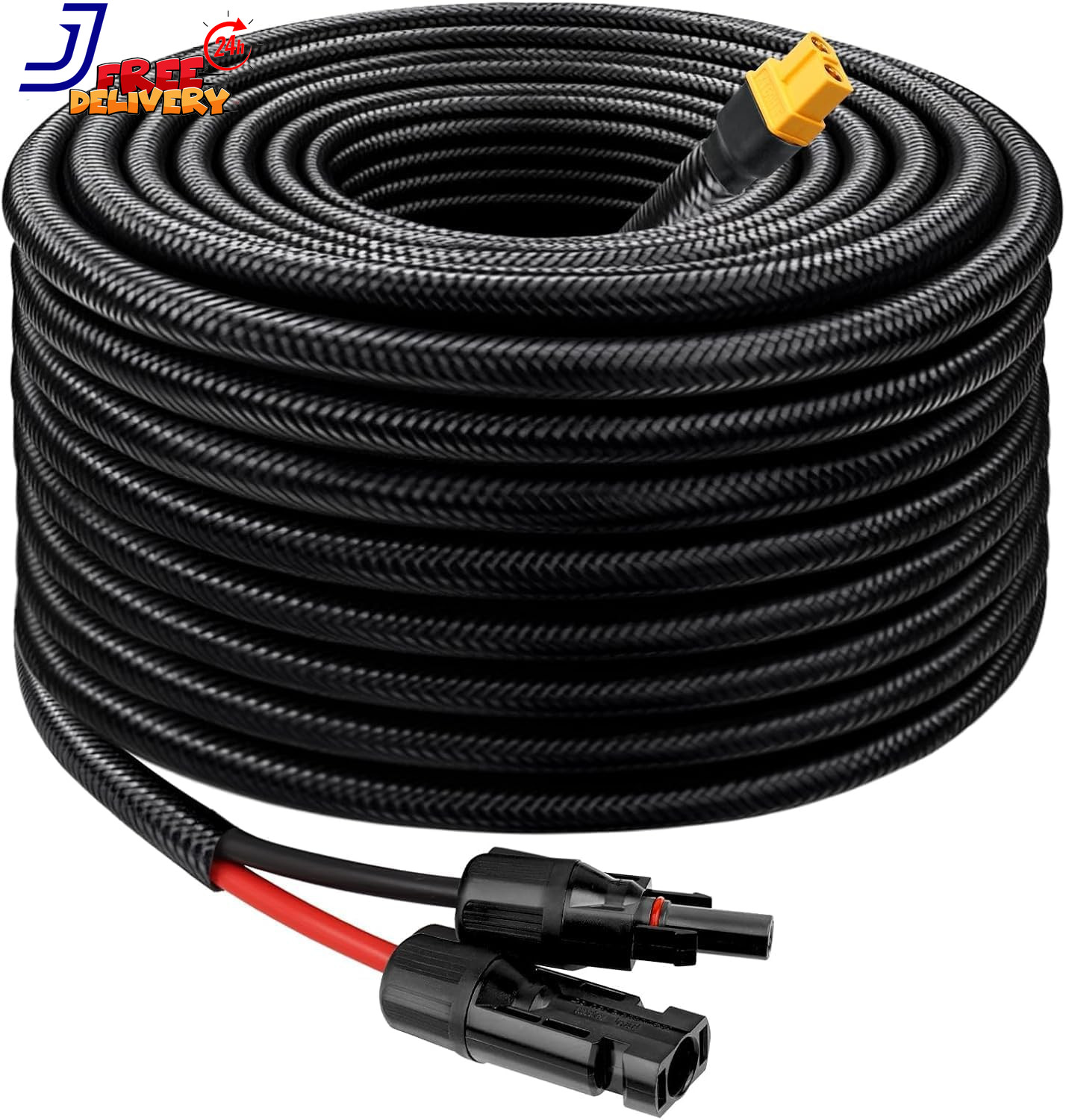 Solar to XT60 Cable 10AWG 50FT Solar Connector to XT60 Adapter Cable for Solar