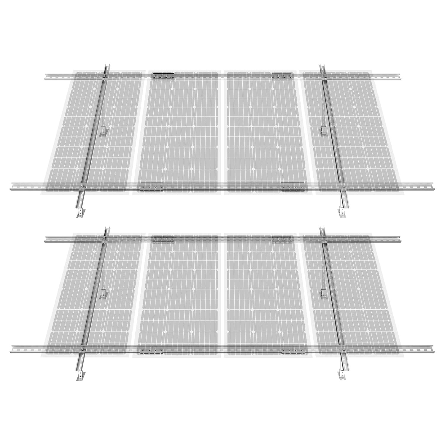 Adjustable Solar Panel Mounting Brackets for Off-Grid Use – 2 Set