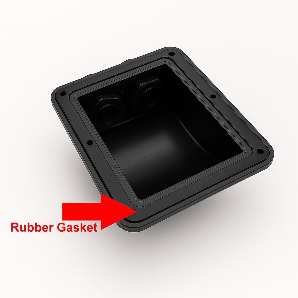 Waterproof Solar Cable Entry Gland Double for RV Boat Camper 6-12mm² Pack of 2