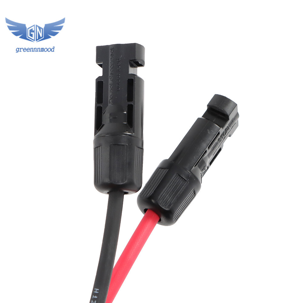 12AWG 4mm² 20M Black+Red Solar Panel Extension Cable Wire+Connector
