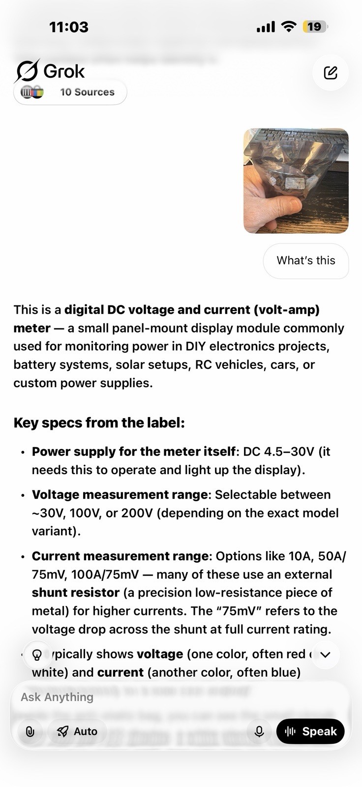 Current And Volt Meter See Picture