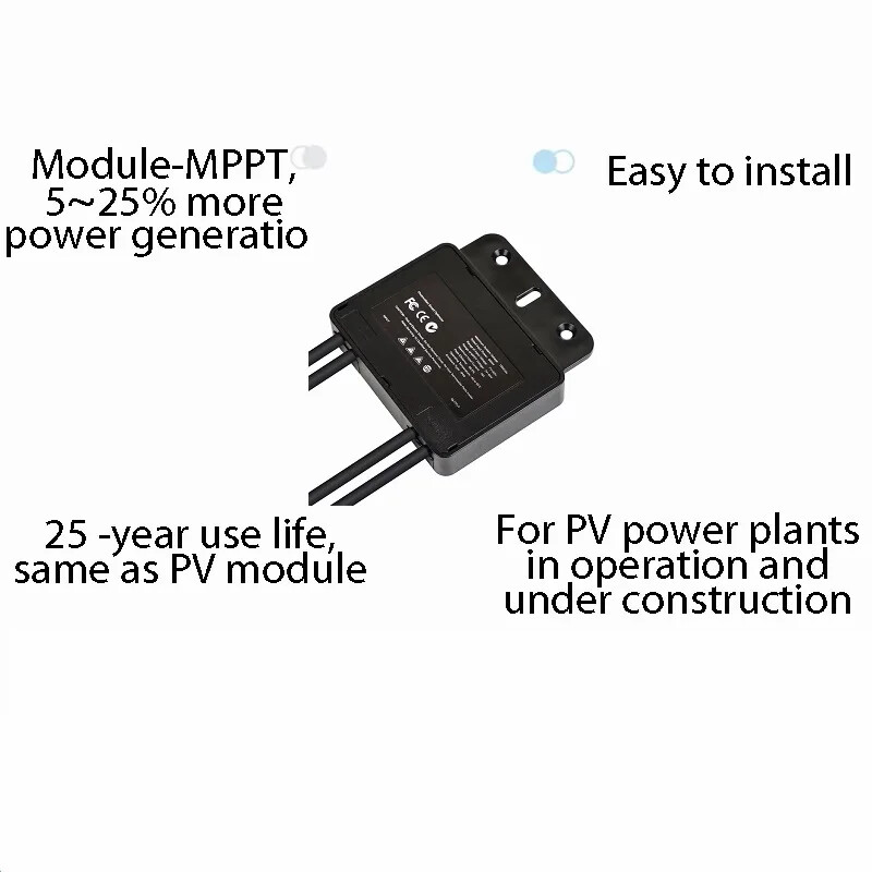 Integrated PV Power Optimizer 600W 60V IP67 Real-time Solar Panel Monitoring