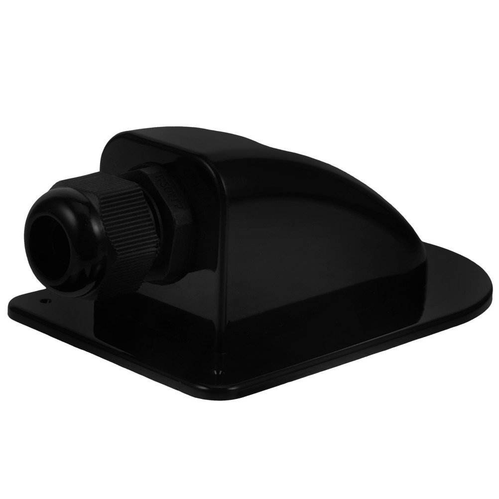 Solar Cable Entry Box ABS Waterproof Single Hole Wire Entry Case for Camping