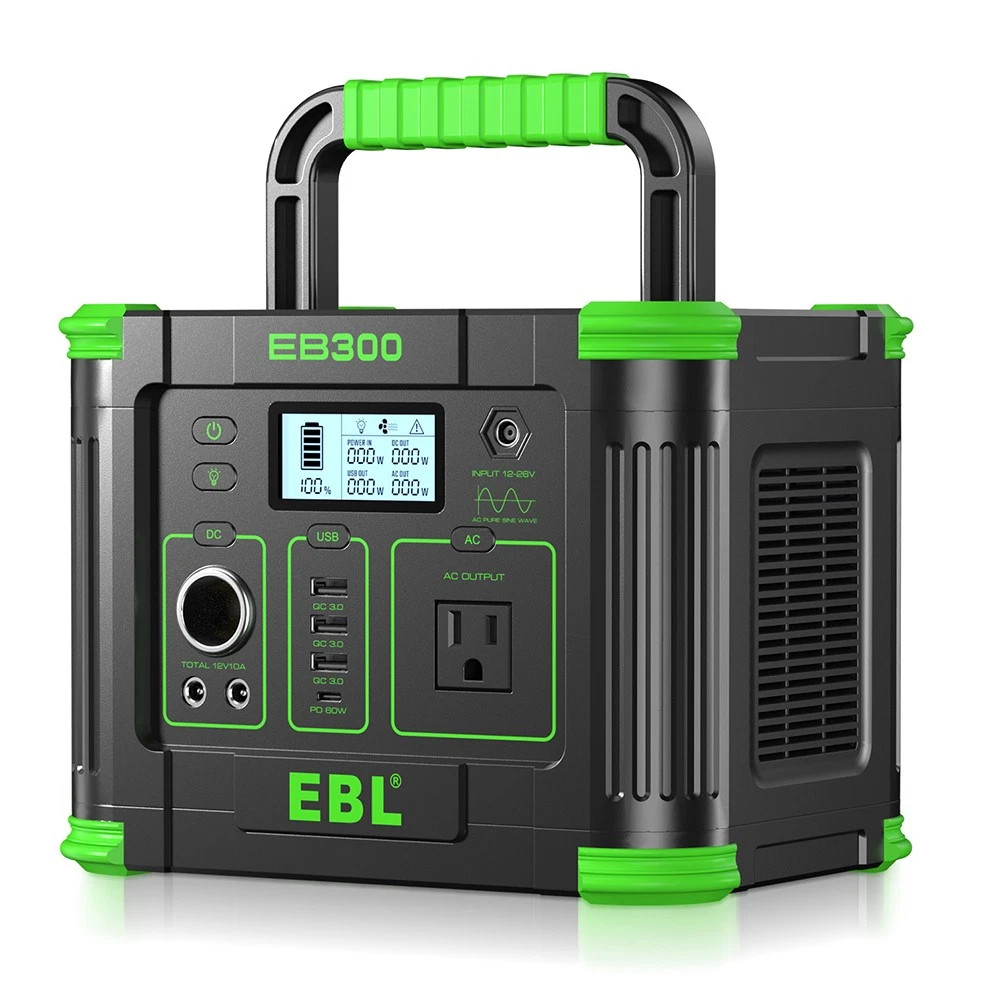 330W 288.6WH Power Station Portable Solar Charger Generator Supply Home Camping