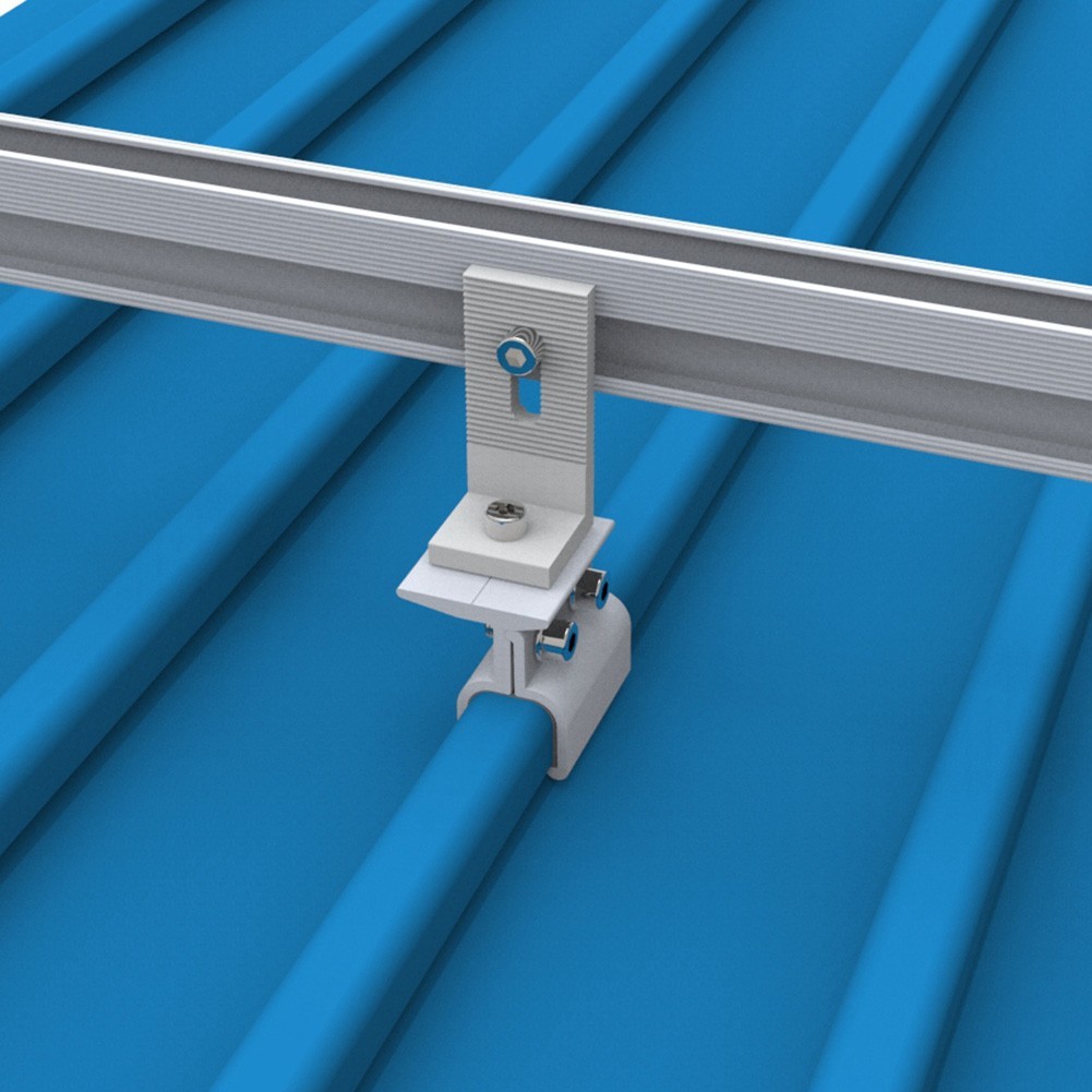 Standing Seam Clamp for Solar Panels on Sheet Metal Roofs Aluminum Alloy 1/4Pcs