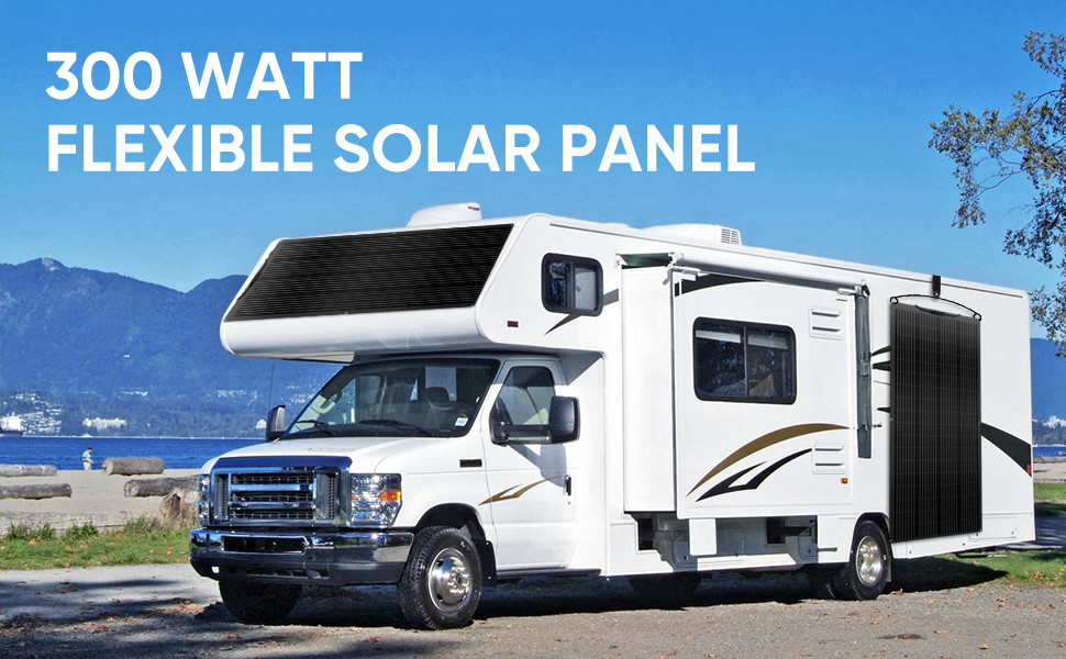 Flexible 600W Mono Solar Panel 12V Power Portable Camping Home RV Battery Charge