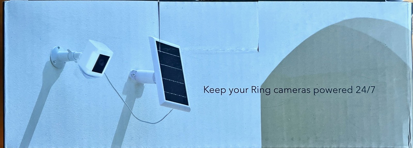 Ring Solar Panel, Compatible with Ring Spotlight Cam Battery and more – White