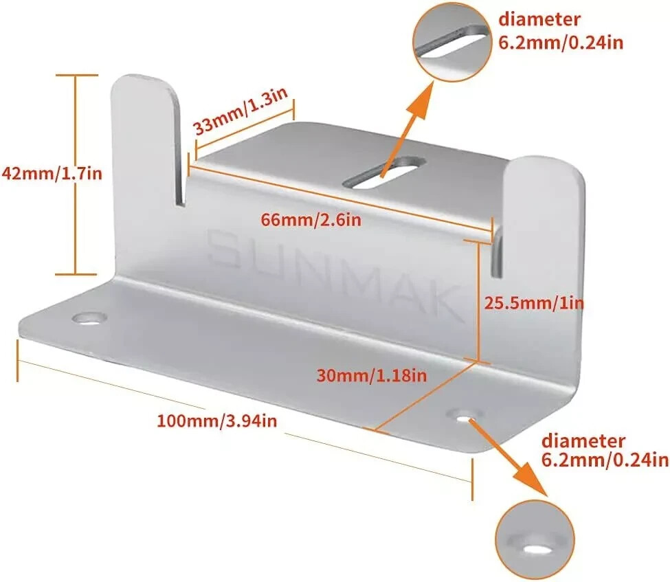 SUNMAK 16 Units per Set Solar Panel Mounting Z Brackets Solar Panel Mounting…