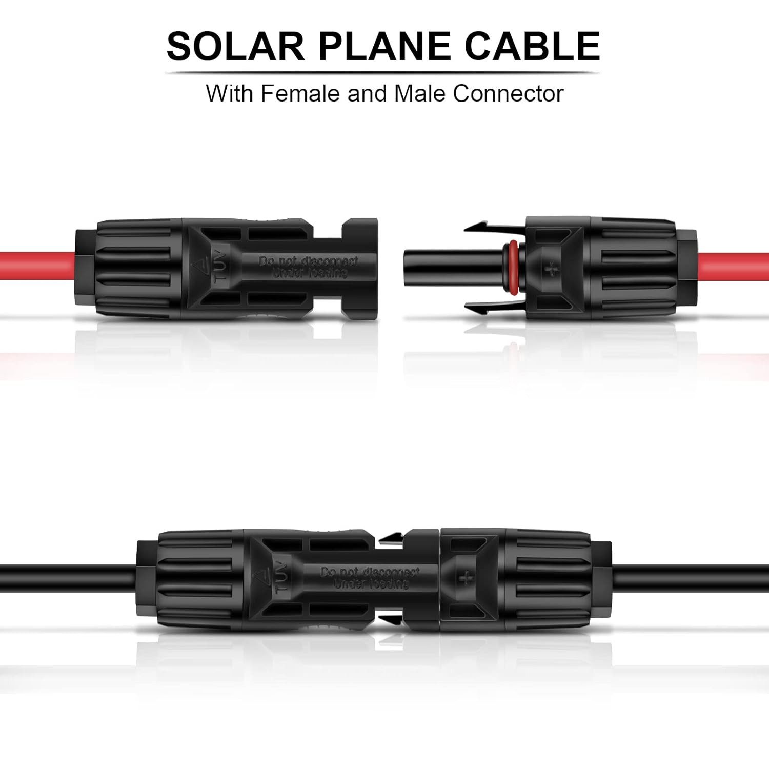 Igreely 10 Gauge Wire Solar to O Ring Cable Solar Panel Adapter Kit Cable Connet