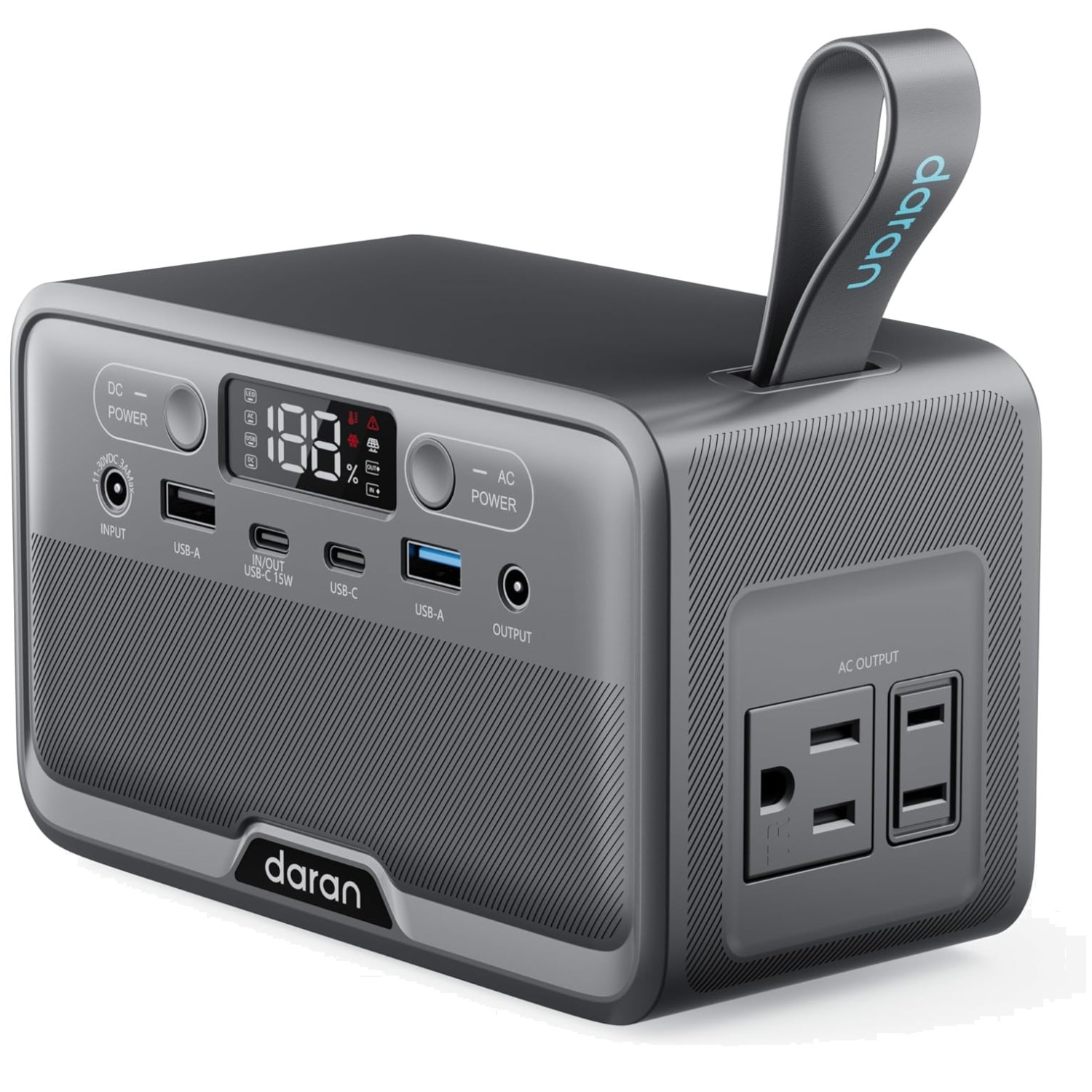 Compact Generator with AC Outlets & Fast Charging