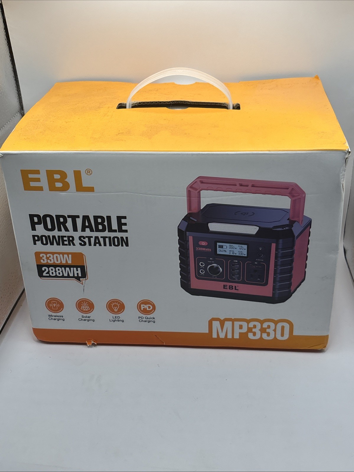 EBL Portable Power Station 300 110V/330W Pure Sine Wave Solar Generator