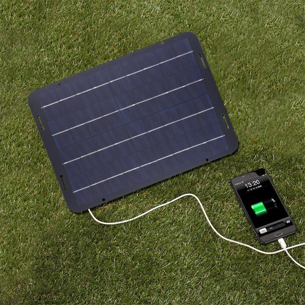 60W Solar Panel 12V Trickle Charger Battery Charger Kit Maintainer Boat Car RV