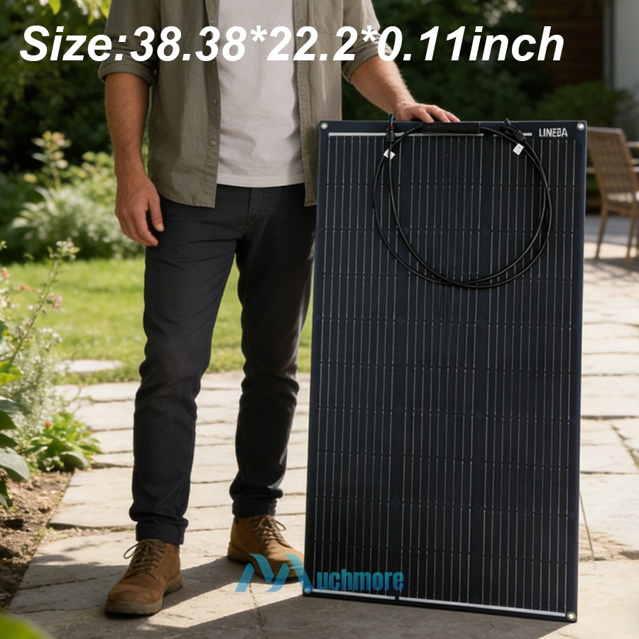 100W 200W Watt Mono Solar Panel 18V Off-Grid Battery Charger RV Home+Controller