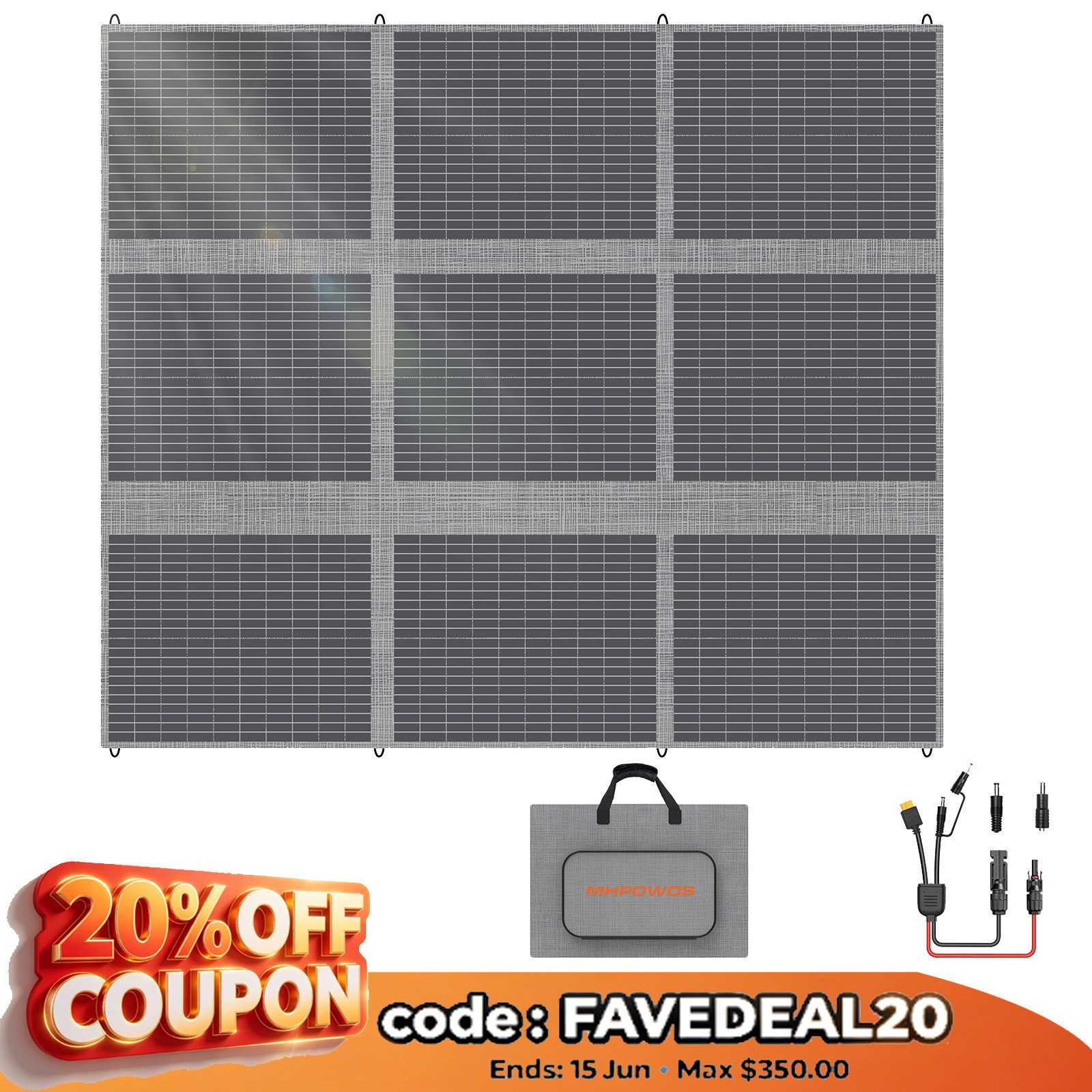 solar panel 400Watt Camping solar charger for ECOFLOW DELTA 2 3 power station