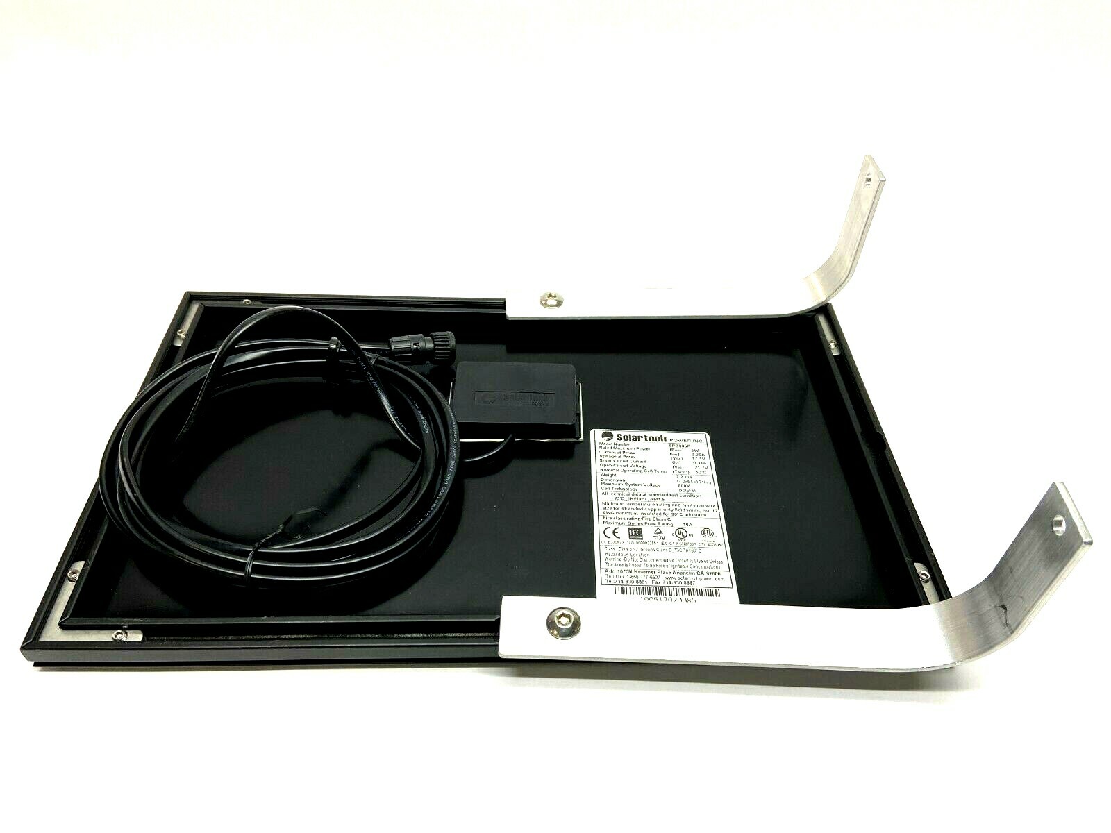 Solartech SPB005P 5W 0.29A 6V Solar Panel Poly si Cell 14.2×8.5×0.71″