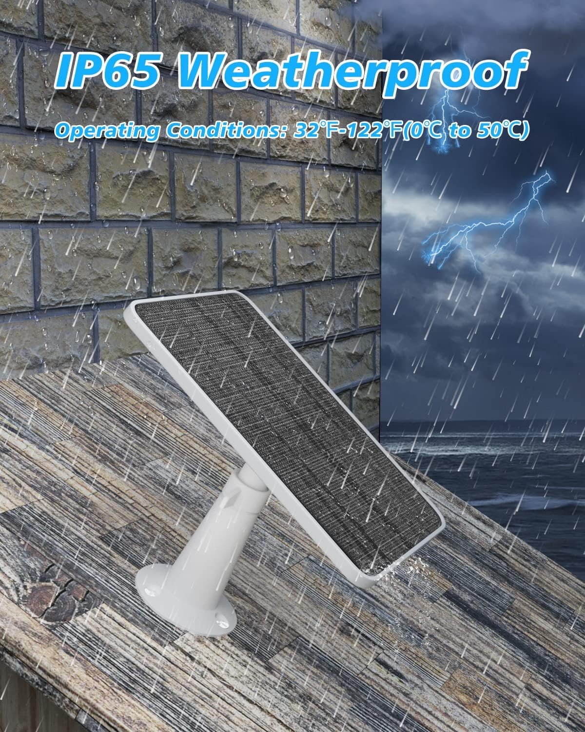 Solar Panel Charger Compatible W/ Arlo Pro 5S/Pro 4/Pro 3/Pro 3 Floodlight