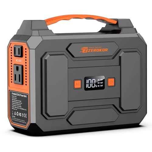 Portable Power Station, 100W 110V Power Pack with AC Outlet, Portable Grey
