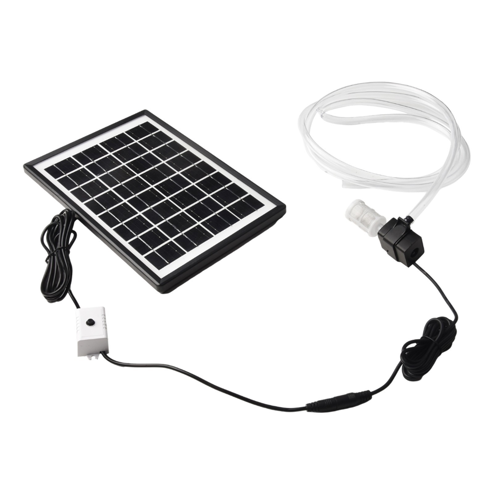 12V DC Submersible Solar Water Pump with Filter and 2m Tube + 6W 9V Panel Kit