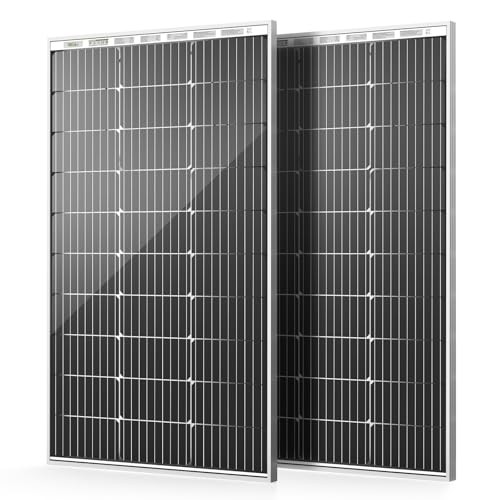 Bifacial 200 Watt 12V Solar Panel, 9BB Monocrystalline Solar Bifacial 2pcs
