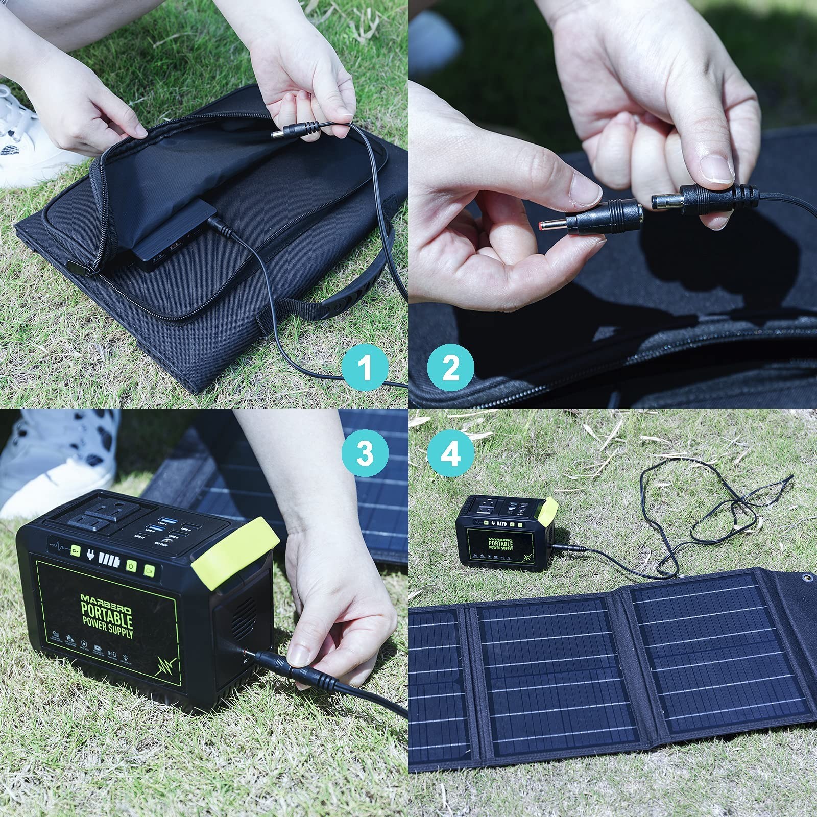MARBERO 30W Solar Panel, Foldable Solar Panel Battery Charger for Portable Po…