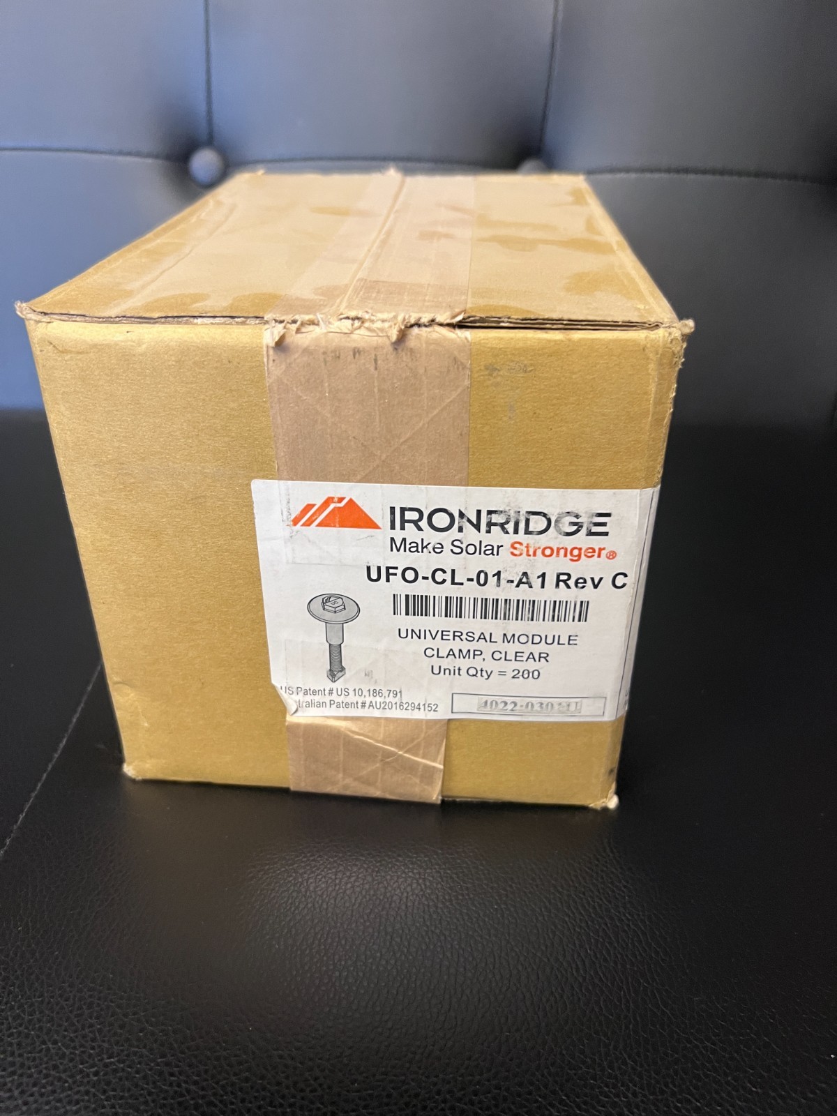 BOX OF 200 IRONRIDGE UFO Solar Racking UFO-CL-01-A1 REV C NEW OLD STOCK