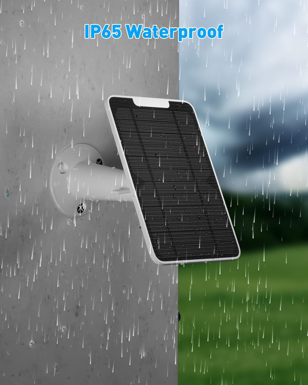 5V 6W Solar Panel Charger 3 Pack for Security Camera Weatherproof