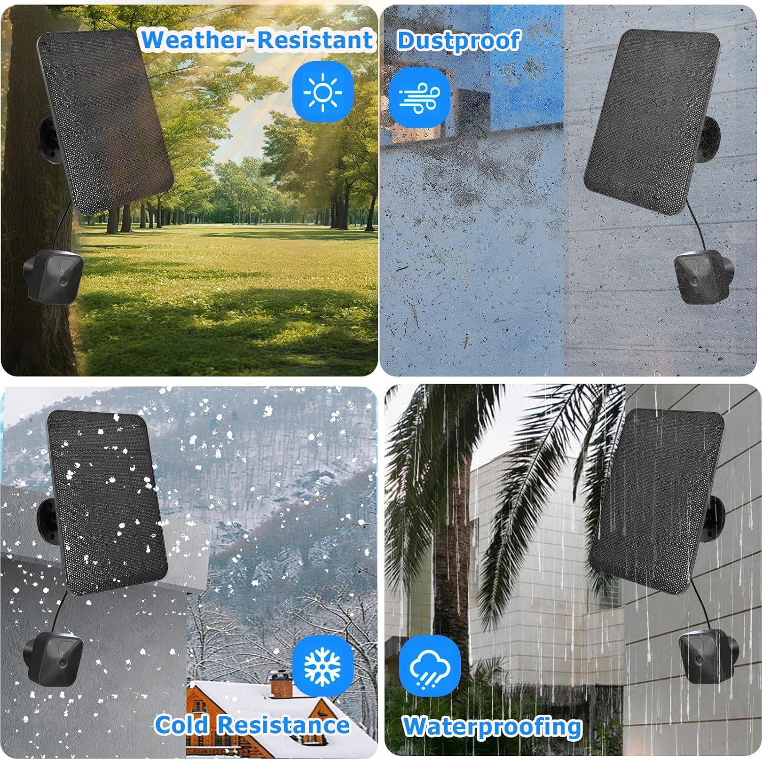 Solar Panel for Blink Camera, 4W Solar Panel Compatible with Blink Outdoor 4 (4T