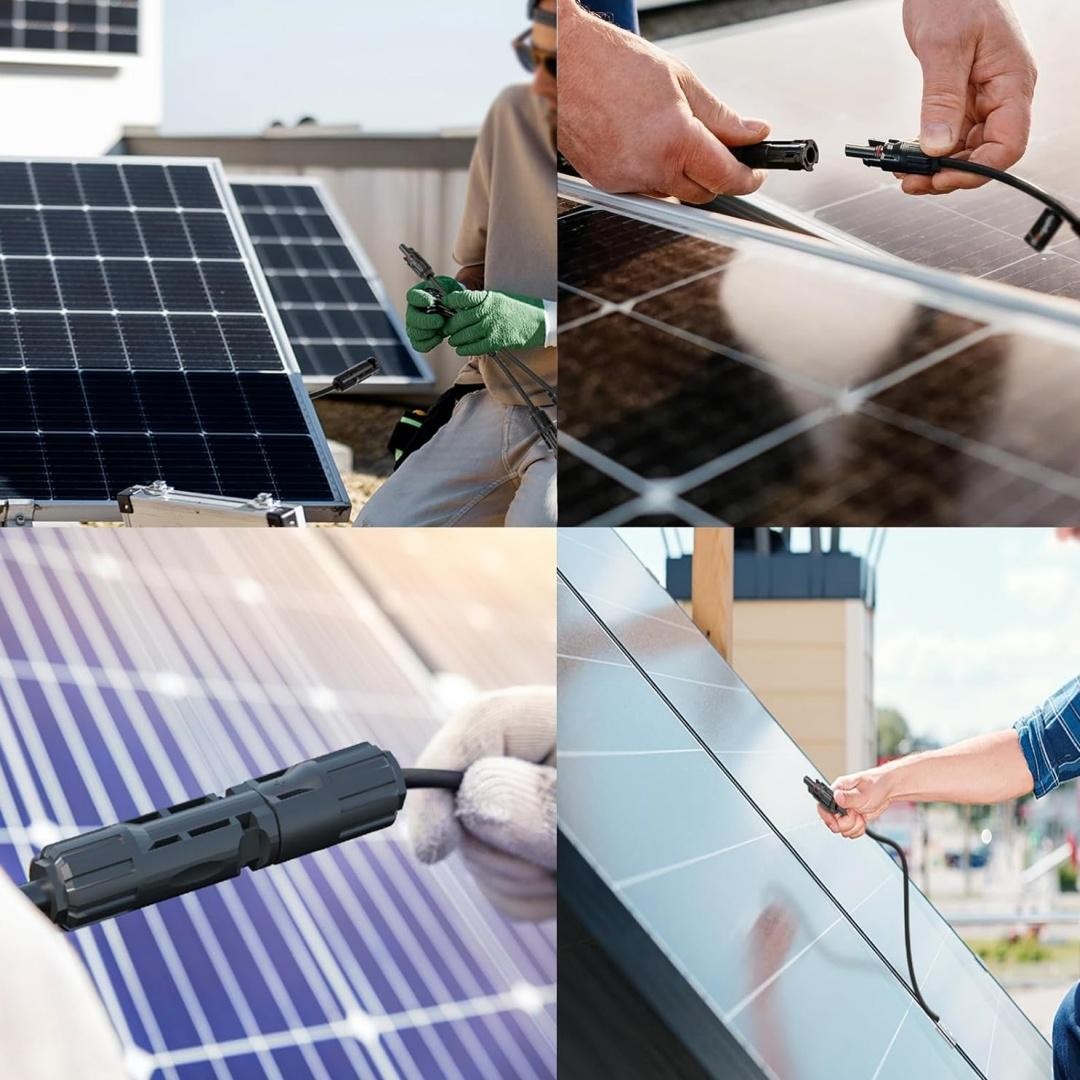 Solar Panel Y Branch Parallel Adapter Cable 30A 11.8″ Connector DC 1000V