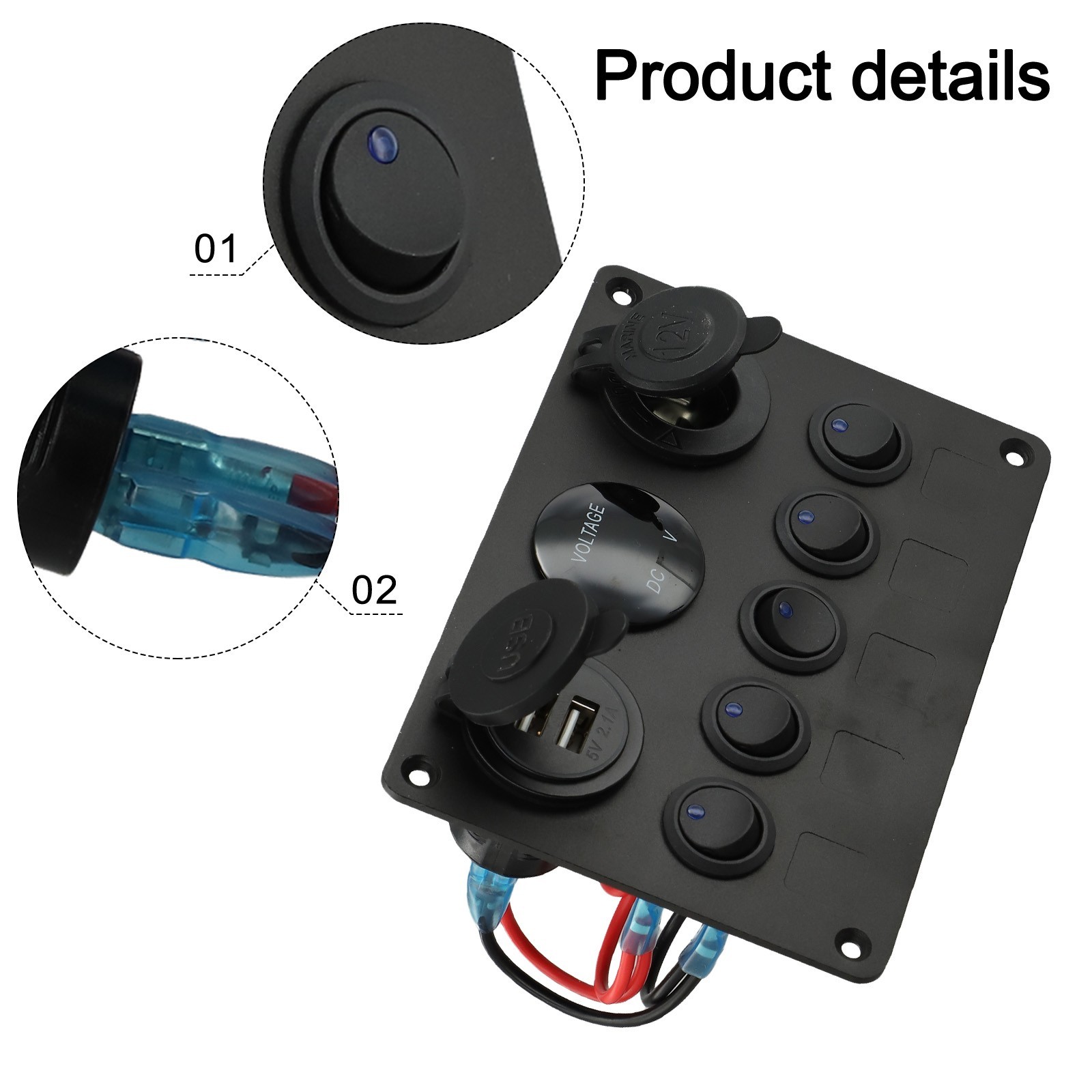 Wired Safety Features in a Reliable IP65 Rated 5 Gang Toggle Switch Panel