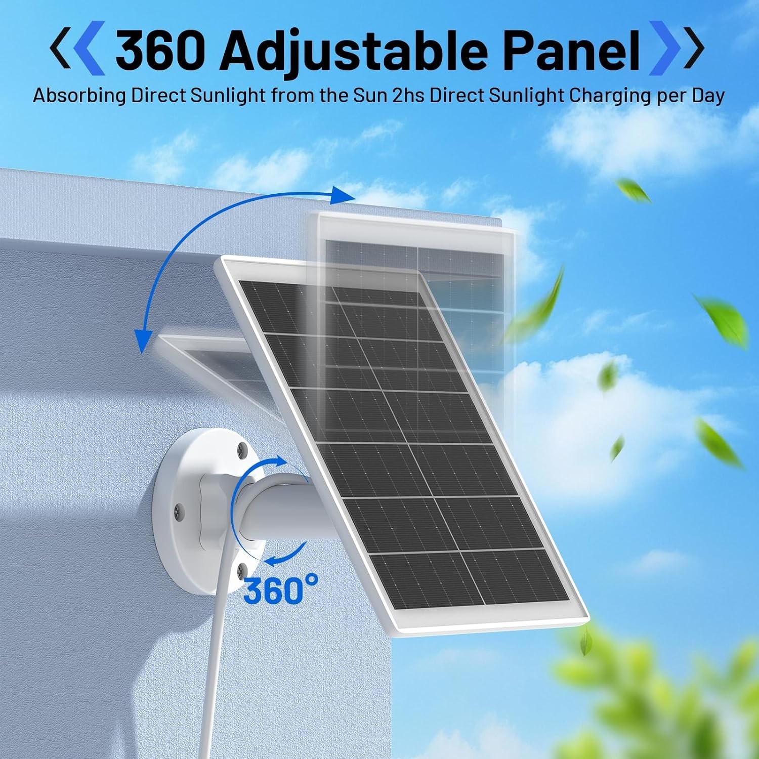 5W Solar Panel Charging Kit for Arlo Pro Cameras – 4 Pack