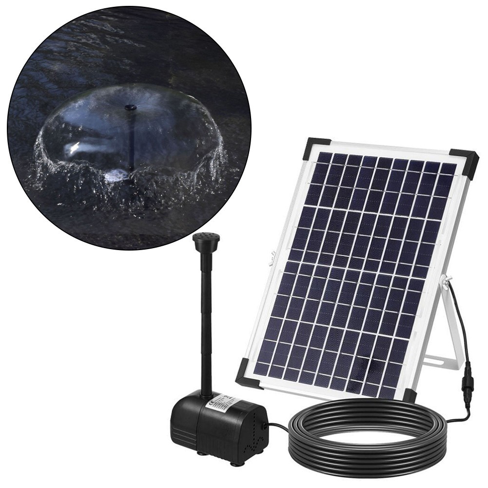 Compact and Stylish Outdoor Fountain Powered by Renewable Energy Source