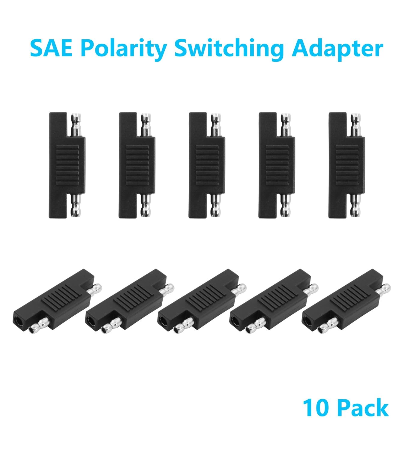 SAE Polarity Reverse Adapter Connector,2 Pin SAE Polarity Switching Adapter Q…