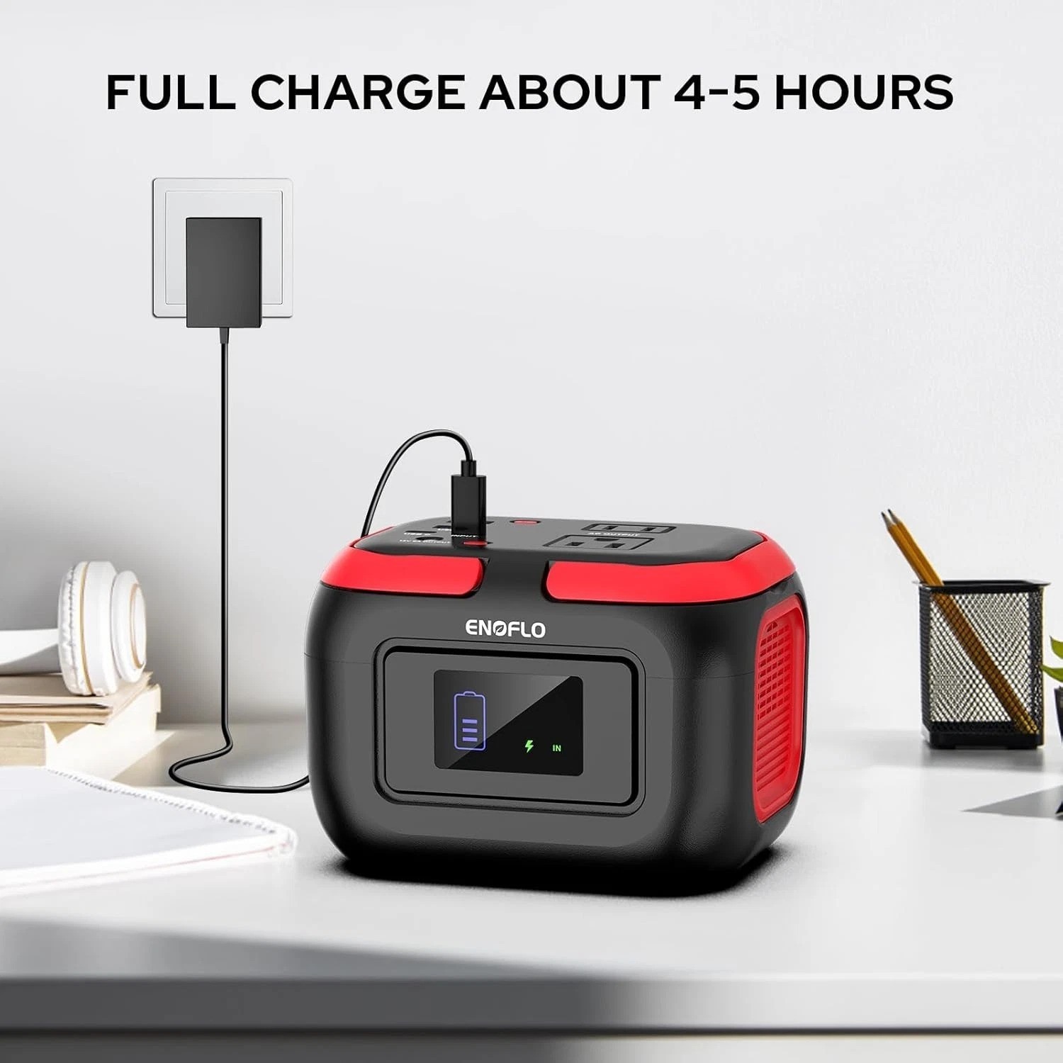 Portable Solar Generator with LED Light & Advanced Safety for Outdoor Adventures